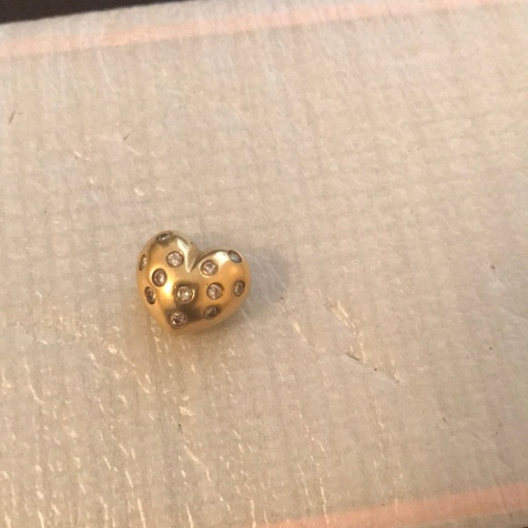 18 karat diamond heart pendant - Picture 2 of 3